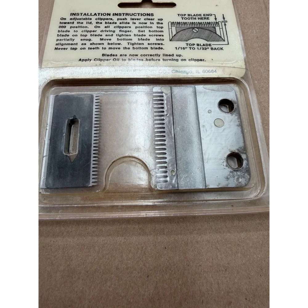 Sears Pet Clipper Regular Blade Set 71 60136 Unisex OS Silver NEW Vintage NOS